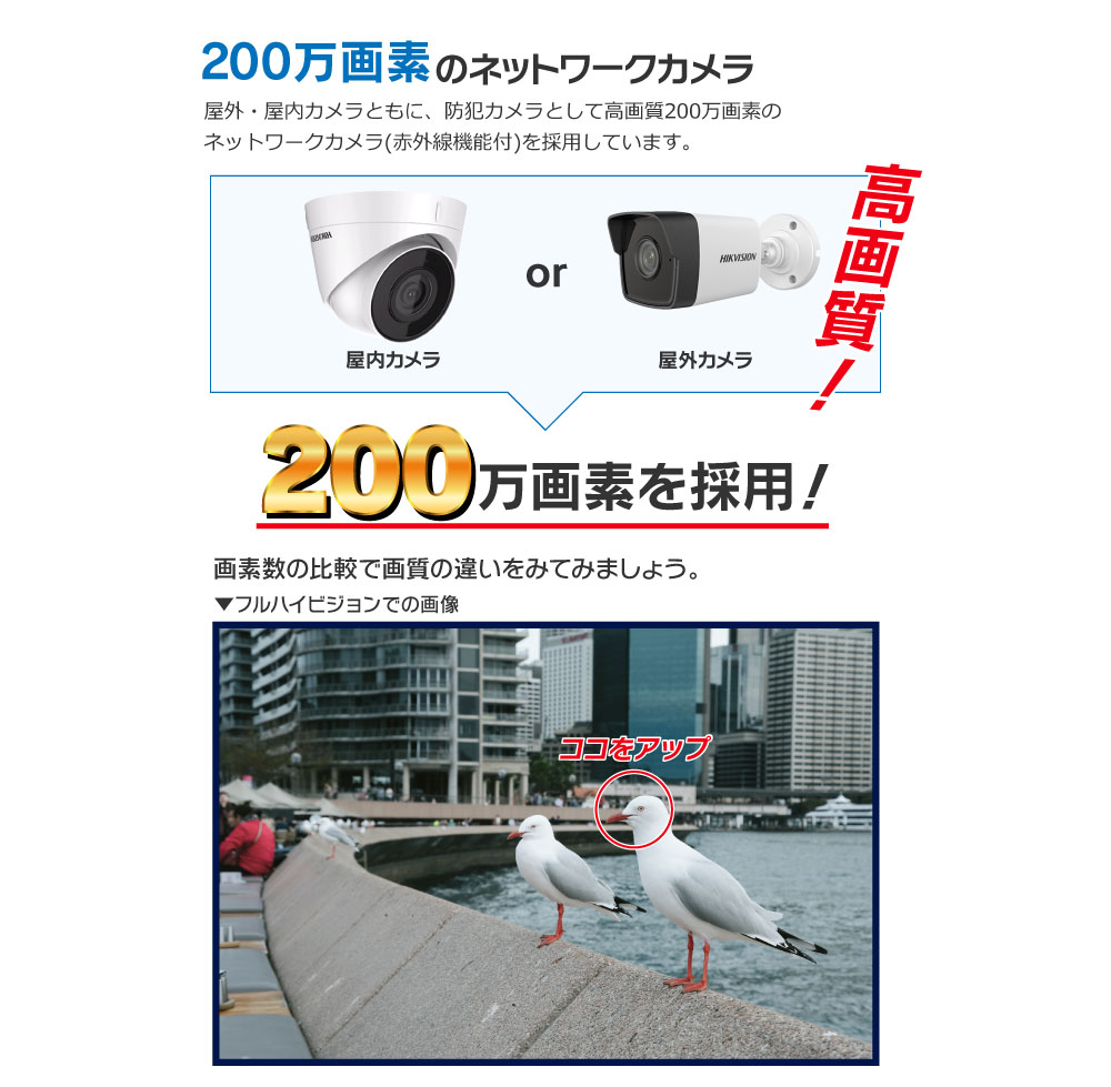 HIKVISION製 マイク内蔵ネットワーク防犯カメラセットを販売開始 | 防犯カメラ・デジタルサイネージの販売S@GUARD STATION